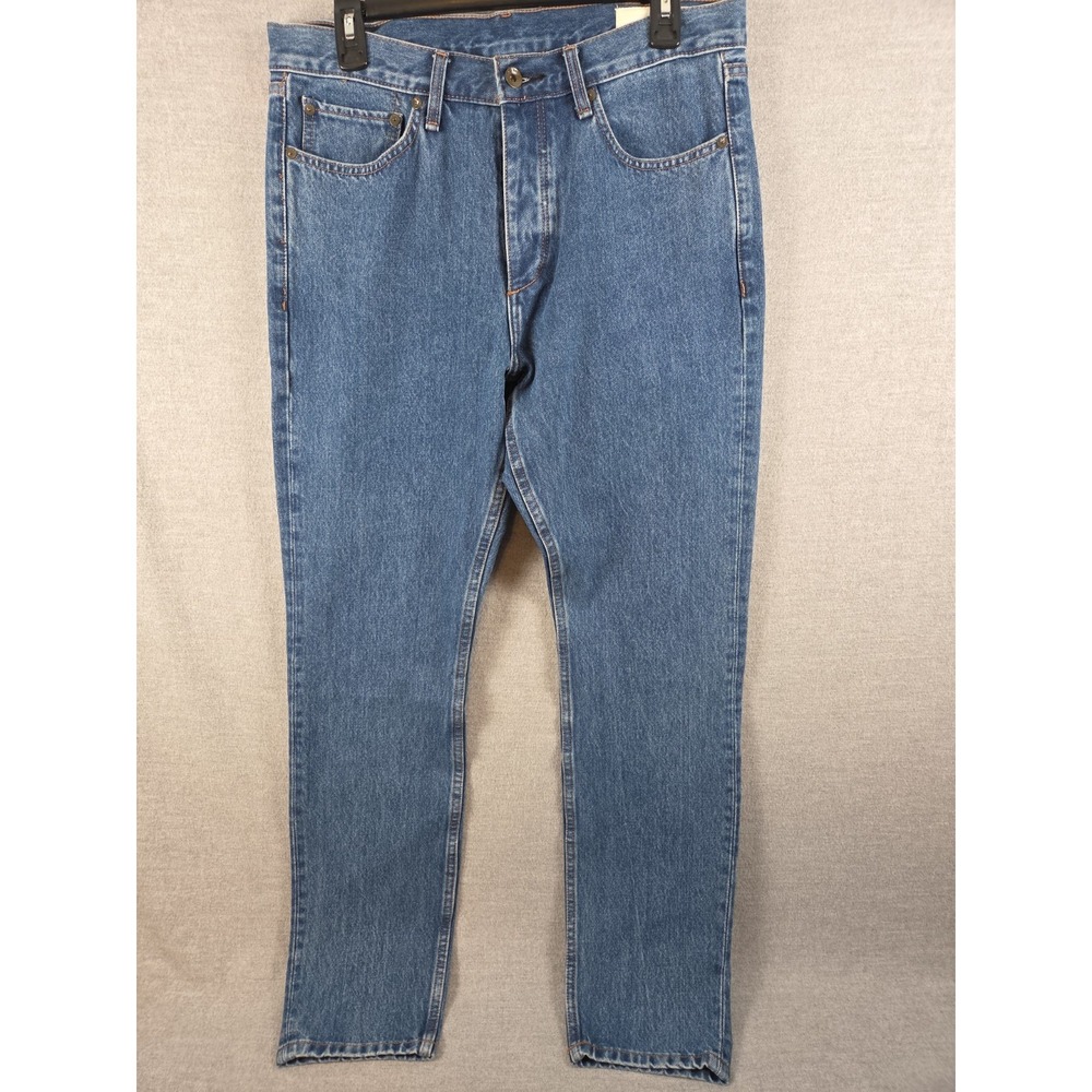 Rag & Bone FIT 1 Skinny Jeans Mens 33x32 Indigo Blue Button Fly Comfort Y2K